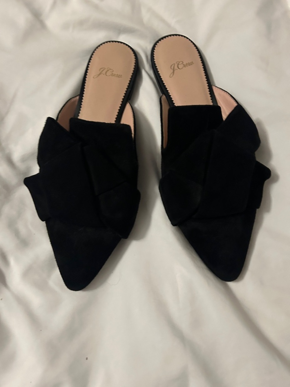 J.Crew suede mules